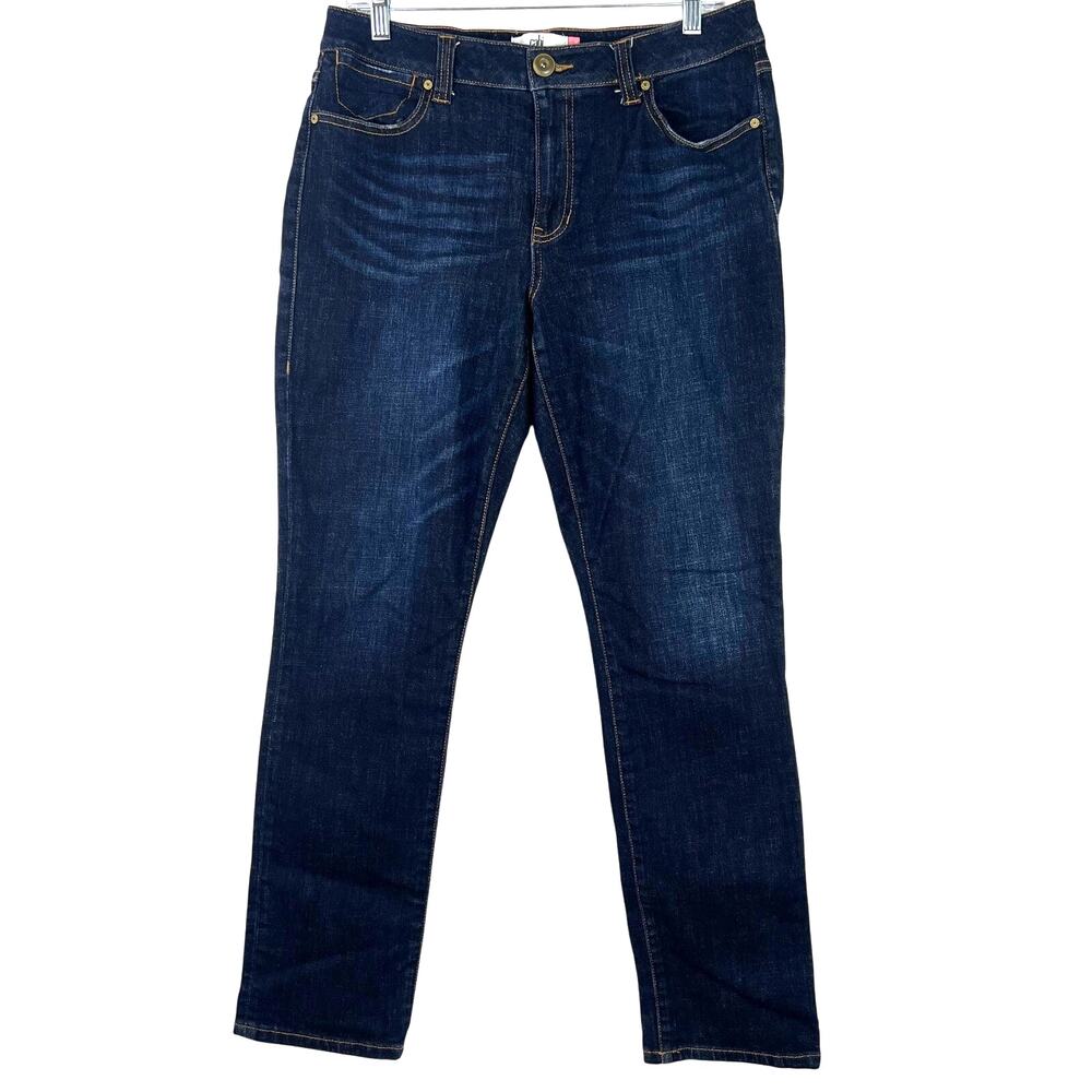 Cabi Jeans Women's Dark Blue Denim High Waist Straight Leg Streetwear Size 10